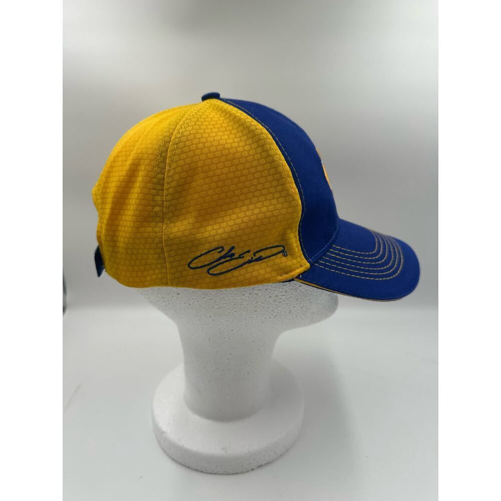 Napa Racing Blue Yellow Embroidered Logo Strapback Hat Cap - Picture 5 of 5